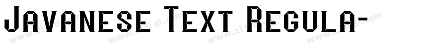 Javanese Text Regula字体转换